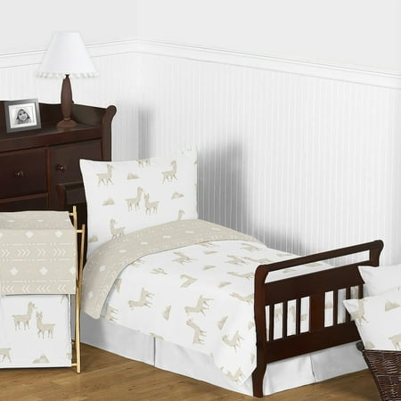 UPC: 0846480086246 | Boho Llama 5 Piece Toddler Bedding Set by Sweet Jojo Designs