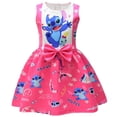 thumbnail image 4 of 2024 Disney Lilo & Stitch Kids For Girls Vestido Falda de película Lindo dibujo animado Stitch Vestidos de fiesta Lazo Niñas Vestidos casuales, 4 of 5