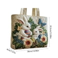thumbnail image 3 of Organizadores de armario y almacenamiento, Organización y almacenamiento, Contenedores de almacenamiento, Bolsa de tela acolchada con forma de conejito de Pascua, 3 of 7