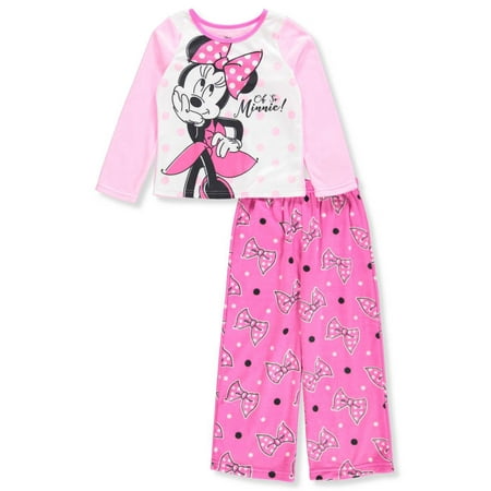 Disney Minnie Mouse Girls' 2-Piece Pajamas