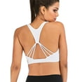 thumbnail image 5 of DODOING Women's Activewear Low Impact Strappy Sports Bra Cross Back Workout Yoga Bra Tops, 5 of 7