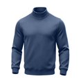 thumbnail image 4 of LWITHSZG Men's Mockneck Sweatshirt Soft Fleece Lined Pullover Sweatshirts Fall Winter Warm Long Sleeve Going&nbsp;Out Tops S, 4 of 9