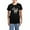 With Blue Strpe Pant, variant on - No Prob Llama Women's Dark Pajamas - Women's Short Sleeve Print T-Shirt and Pants Dark Cotton Pajama Set