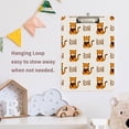 thumbnail image 6 of Plastic Clipboard Acrylic Hanging Clip Board with silver Low Profile Office School Supplies 12.5x9 Cute Cartoon Playful Tiger, 6 of 9