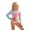 Pink, variant on Summer Toddler Girls Long Sleeve Floral Prints 1 Piece Swimwear Beach Swimsuit Bikini