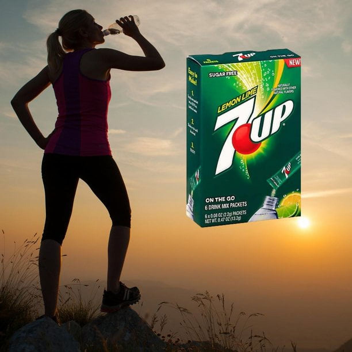 7UP Lemon Lime Drink Mix - Drink mix selections for grocery