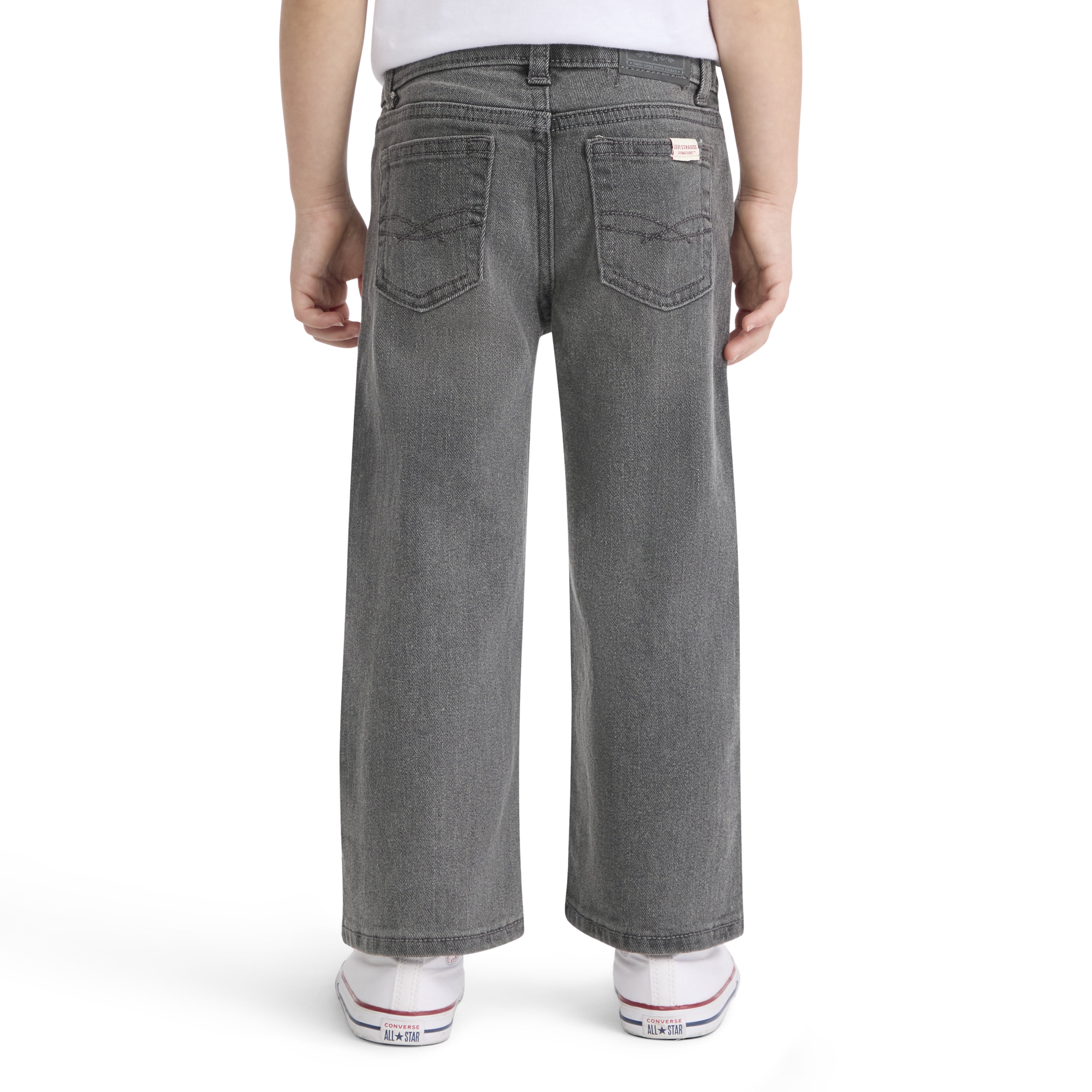 Levi Strauss Signature Girls Wide Leg Jeans, Sizes 5-18