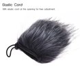 thumbnail image 2 of EY-M24 Furry Outdoor Microphone Windscreen Artificial Fur Muff Wind Cover 9cm*5cm (L * D) for Rode Stereo VideoMic Pro and More Grey-White, 2 of 7