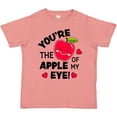 thumbnail image 3 of Inktastic Youre the Apple of My Eye Valentine Pun with Cute Apple Boys or Girls Toddler T-Shirt, 3 of 5