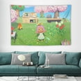 thumbnail image 3 of Girl Animal Crossing New Horizons Tapestry Luxury Wall Hanging Tapestries Decor Gift For Bedroom Living Room Dormitory Aisle Mural Blanket, 3 of 8