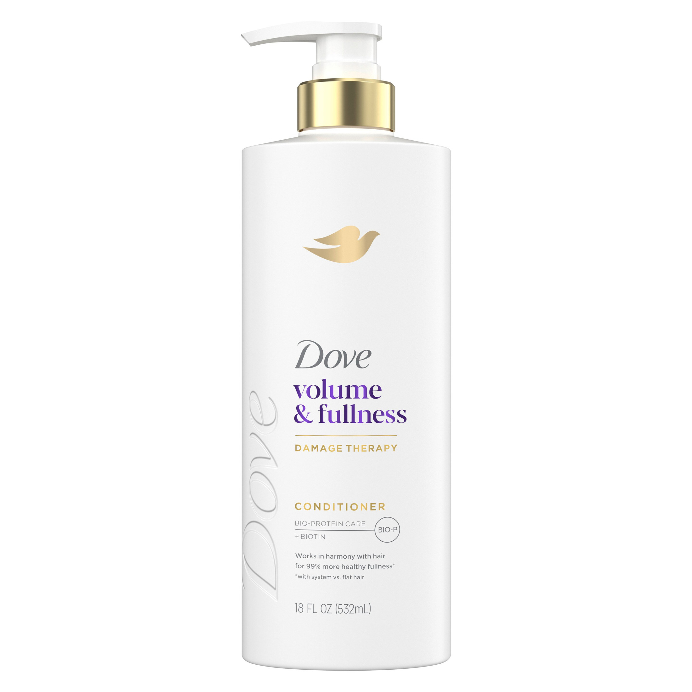Dove Conditioner for Fine, Thin Hair Volume & Fullness with Bio-Protein Care Technology and Biotin, 18 Fl Oz