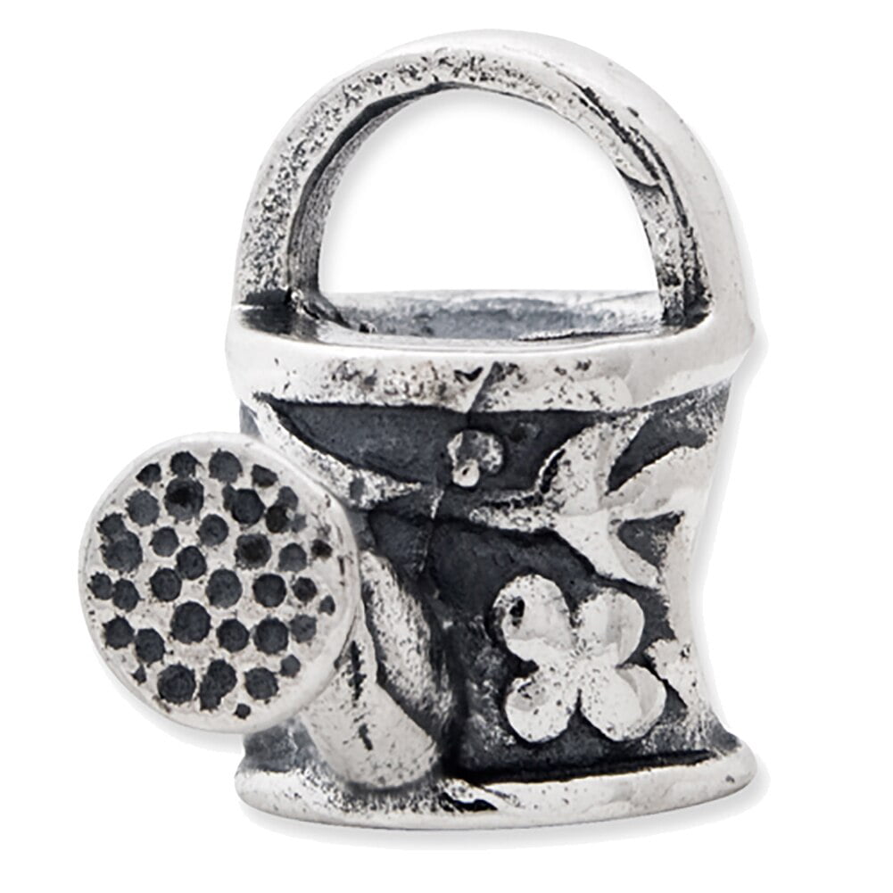 Sterling Silver Reflections Watering Can Bead Solid 6.36 mm 10.91 mm Themed Beads Jewelry 