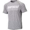 thumbnail image 2 of Marucci Men's M Baseball Heathered Baseball T-Shirt Grey S, 2 of 4