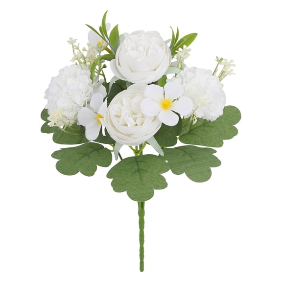 FUYPSE 2026 New Arrivals Artificial Flowers Outdoor 1 Bundles Artificial Flowers Cemetery Flower Plastic Memorial Bouquet for Hanging Window Box Home Table Centerpieces Decor