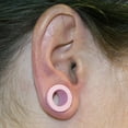 thumbnail image 4 of Plugs Matte Pastel Pink Screw Fit - Sold as a Pair Surgical Steel, 4 of 5