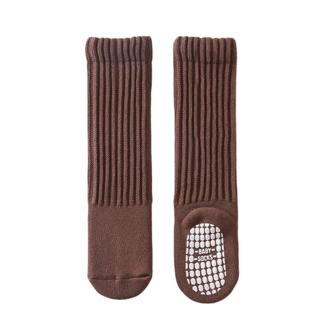 CHUANK Baby Slipper Socks Non Slip Socks Winter Thick Warm Solid Color Crew Socks with Grips