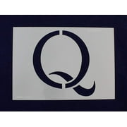 Letter Q Stencil 14 Mil -10.5" H x 14.8" W - Painting/Crafts/Templates