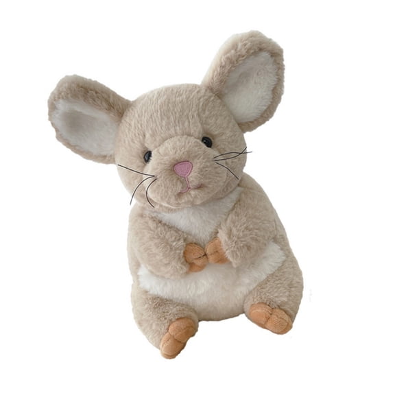 Misright Realistic Chinchilla Plush Doll Soft Stuffed Animal Throw Pillow Soothing Toy