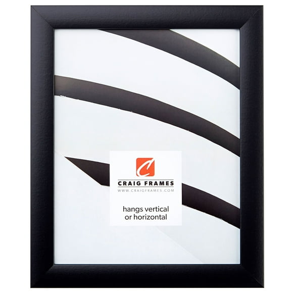 Craig Frames 1WB3BK 13 by 15-Inch Picture Frame, Smooth Wrap Finish, 1-Inch Wide, Black