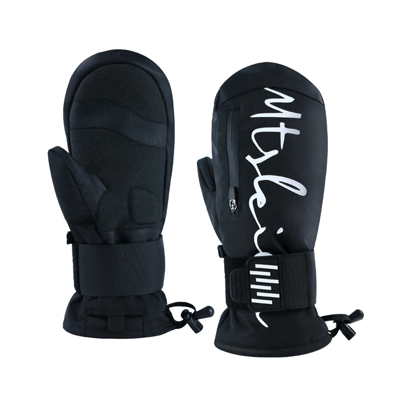 Eoperou Ski Gloves with Built-in Wrist Guards: EVA Shock Absorber Winter Gloves Waterproof Snowboard Gloves