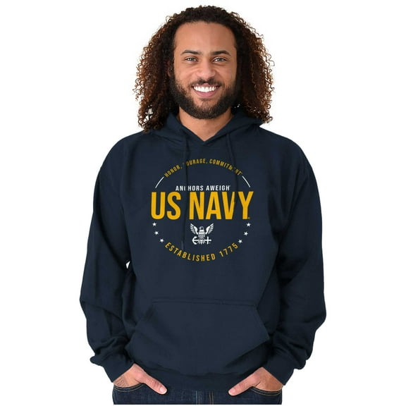 Honor Courage Commitment US Navy Hoodie Sweatshirt Women Men Brisco Brands S