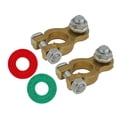 thumbnail image 1 of RENACLIPY 1Pair Car Battery Terminal Clip Brass Connector for Vehicle Rv Boat with Firm Wiring Connection, 1 of 8