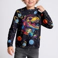 thumbnail image 2 of MuXiKeJi Clothes Crewneck T-Shirt for Boys - Trendy Long Sleeve Pullover Soft Tops Size 6-18, 2 of 6