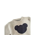 thumbnail image 4 of Bagilaanoe Toddler Baby Girl Boy Knitted Sweater Long Sleeve Bear Print Pullover 1M 4M 8M 12M 24M 3T Kids Warm Jumpers Tops Fall Loose Knitwear, 4 of 5