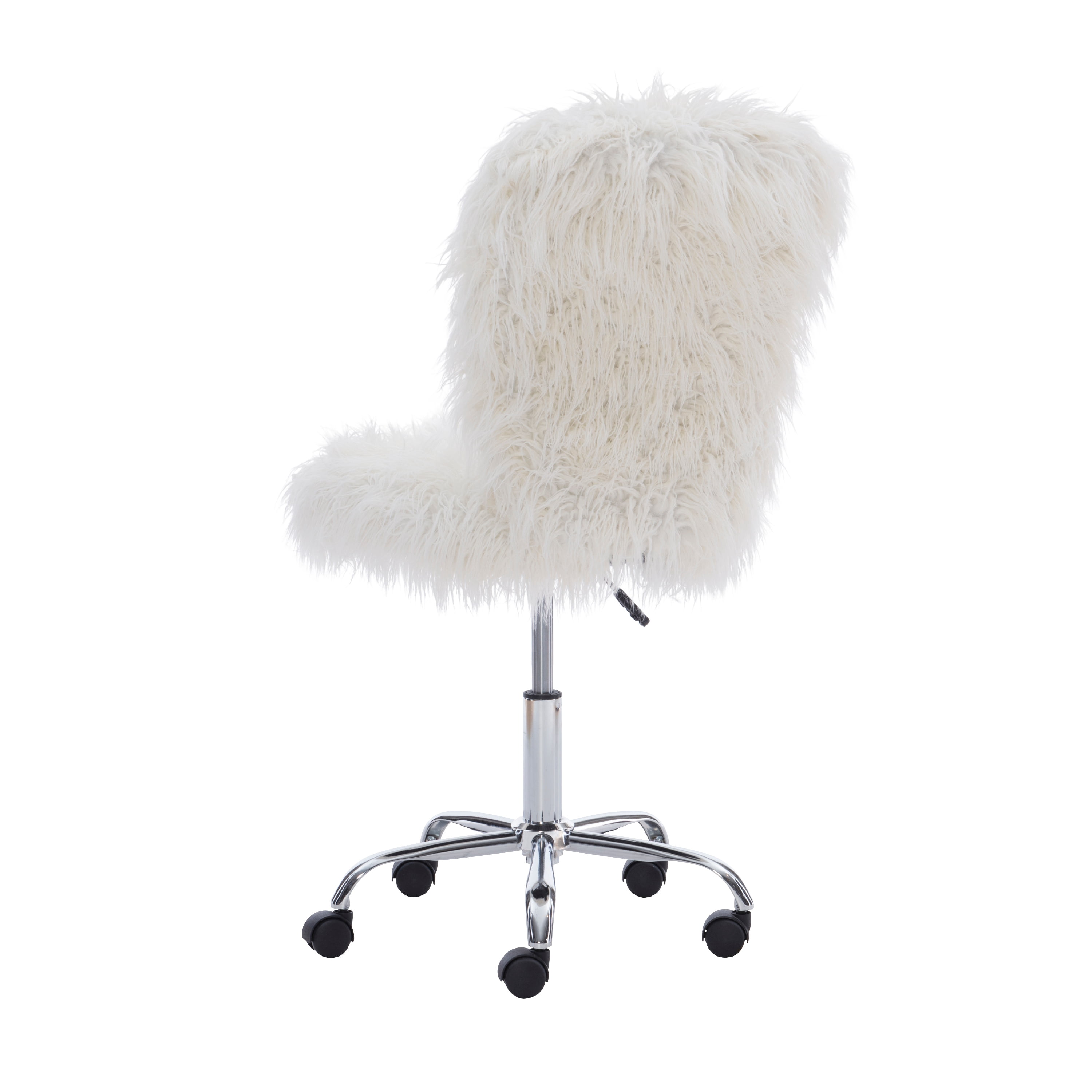 Linon Wilaford Task Chair with Adjustable Height & Swivel, 275 lb. Capacity, White