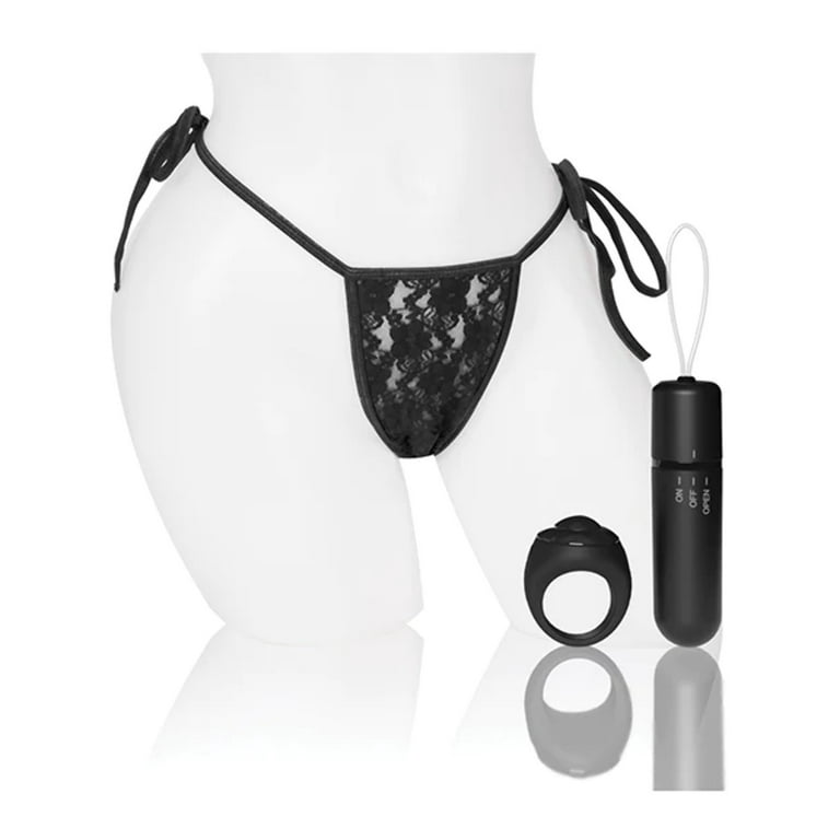 Screaming O 4t - Vibrating Panty Set With Remote Control Ring - Black