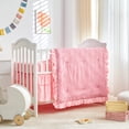 thumbnail image 1 of Juego de Ropa de Cuna Mini UOZZI Rosa con Edredón Acolchado, 1 of 9