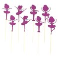 thumbnail image 4 of Worgeous Purple Ballet Girl Cupcake Toppers for Birthday Cake Decoration Bridal Shower Party Supplies Paper 8PCS, 4 of 8