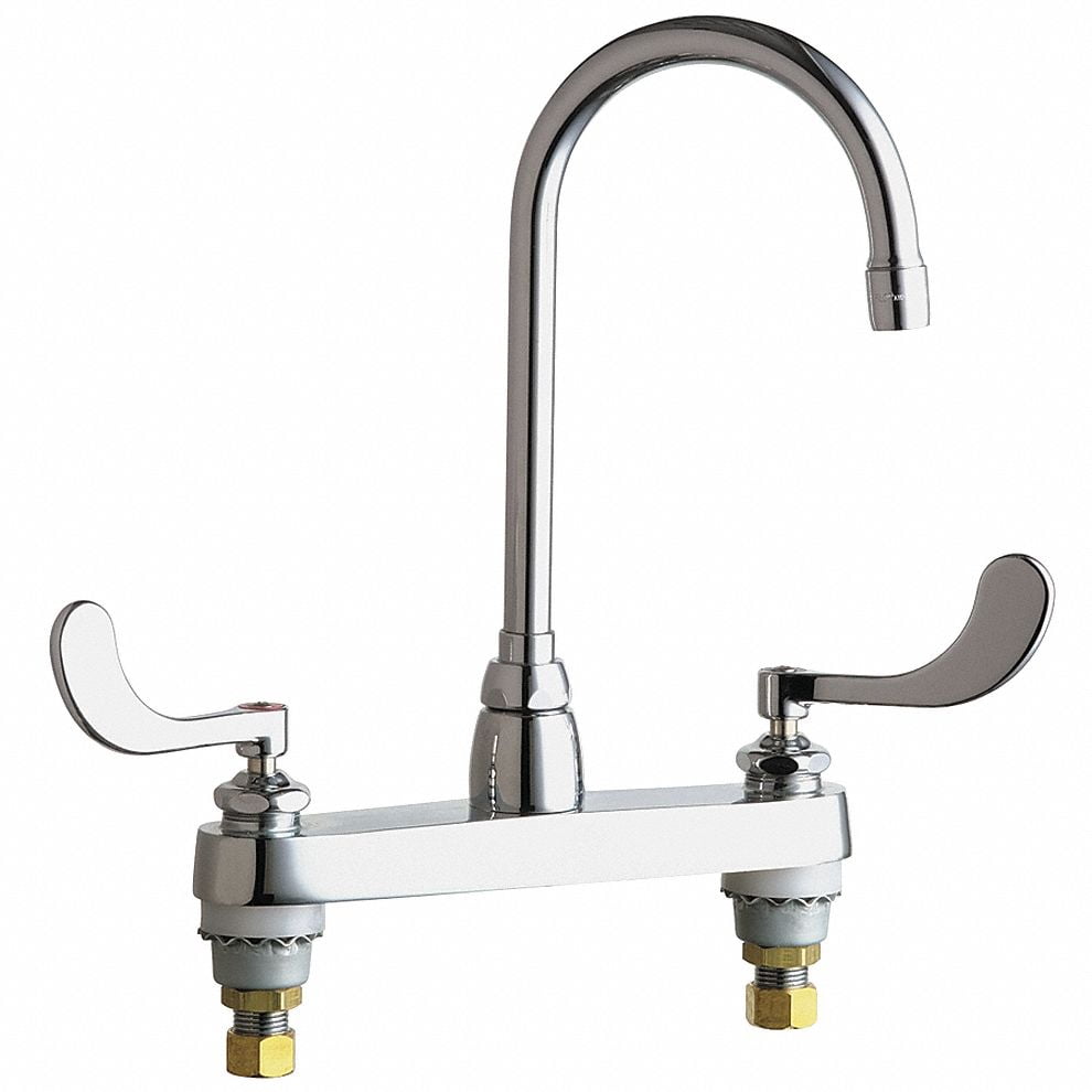 Chicago Faucets Gooseneck Kitchen Bathroom Faucet Chrome 1100 G2e3