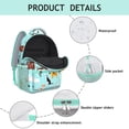 thumbnail image 4 of Boho Canine Design School Bag - Breathable Mesh & Organized Pockets, 4 of 5