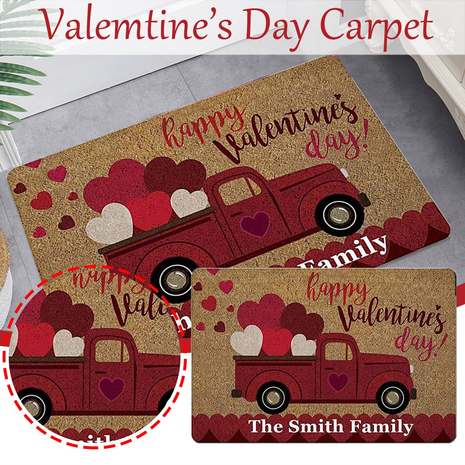 Valentines Day Doormat Funny Doormat Spring Doormat Funny Door Mat My Dog Is My Valentine Doormat Valentine’s Day Decor
