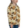 thumbnail image 5 of Rocae Cute Squirrel with Green Leaves for Zip Up Hoodies for Teen Sweatshirt with Hood-Medium, 5 of 6