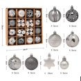 thumbnail image 5 of Conjunto de 42 piezas de adornos navideños, colgantes para de Navidad, gotas decorativas hechas a mano, decoración festiva para el hogar., 5 of 5