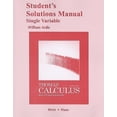 thumbnail image 1 of Student Solutions Manual, Single Variable, for Thomas' Calculus: Early Transcendentals, 1 of 1