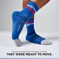 thumbnail image 6 of Feetures Elite Light Cushion Mini Crew Sock - Sport Sock with Targeted Compression - Blue Track , Small (1 Pair), 6 of 7