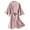 1-Pink, variant on Ersazi Plus Size Nightgowns Women'S Sexy Solid Color Feather Robe 1 Piece Set Red Xxl