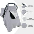 thumbnail image 4 of Beavtaens Baby Car Seat Cover, Muslin Infant Carseat Cover, with Breathable Mesh Peep Window, 4 of 7