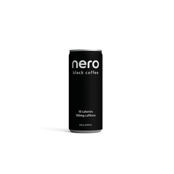 Nero Black Coffee RTD, Unsweetened, 8 fl oz Cans (24 Pack) – Ready-to-Drink Iced Coffee, 100% Arabica, Smooth Bold Taste