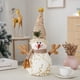 thumbnail image 5 of Candelabro navideño, producto largo de tela polar estampada, sombrero redondo, muñeco de nieve, decoración para fiesta navideña, muñeco de nieve., 5 of 6