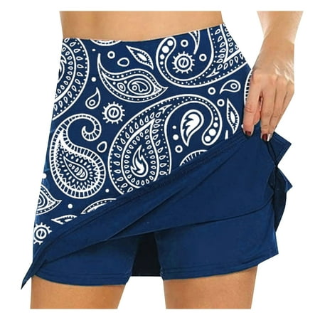 

QYZEU Two Piece Skirt Set Grass Table Skirt With Pockets Skorts Womens Athletic Tennis Golf for Women Skirt Summer Skirt