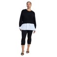 thumbnail image 3 of ELOQUII Women's Plus Size Cardigan Twofer Top, 3 of 3