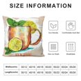thumbnail image 5 of Orinice Lemon Mint Graphic Decorative Pillow Cover for Home Couch Living Room 20x20in, 5 of 5