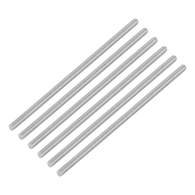Unique Bargains Lot de 6 M6 x 160mm Pas 1mm Acier Inoxydable 304 Tige Entièrement Filetée