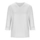 thumbnail image 4 of mfyjkho Tops Deportivos Para Mujer, Camiseta De Manga Corta Con Cuello En V Para Mujer, Moda 2025, Camiseta Informal De Verano Para Vacaciones Tops Para Hacer Ejercicio L, 4 of 6