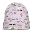 thumbnail image 7 of Gaeub No Drama Llama Print Beanie Hats for Men Women,Winter Caps,Knit Cuffed Beanie,Cuffed Cap,Great for Winter Activities, 7 of 7