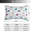 thumbnail image 2 of Goofa cute winter Gnome Print Plush Throw Pillow Case, Soft Velvet with Hidden Zipper, Decorative Cushion Cover for Sofa, Bed, Car, and Home Décor-16"x24", 2 of 5